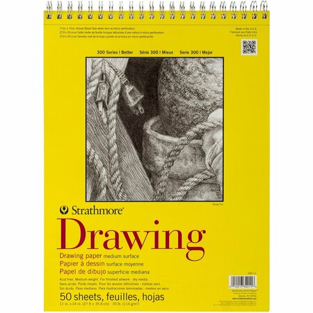 STRATHMORE 70# -DRAWING PAD 340110